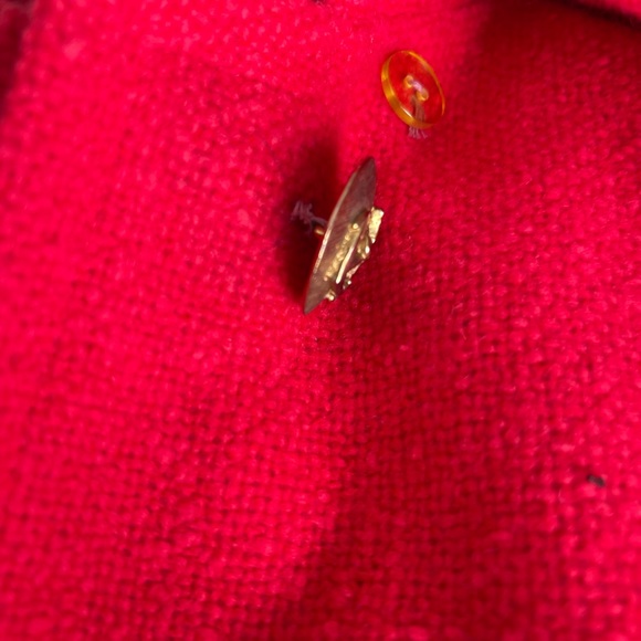 Dumas vintage coat; beautiful red like new! Petite style - Picture 11 of 15